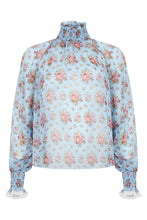 Load image into Gallery viewer, Shirt in mixed silk fabric with floral print
