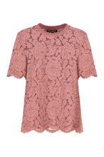 Load image into Gallery viewer, Lace crew-neck T-shirt
