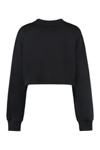 Load image into Gallery viewer, Cotton crew-neck sweatshirt with logo
