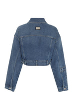 Load image into Gallery viewer, Cropped denim jacket
