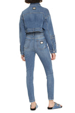Load image into Gallery viewer, Cropped denim jacket

