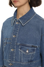 Load image into Gallery viewer, Cropped denim jacket
