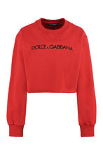 Load image into Gallery viewer, Cropped cotton sweatshirt
