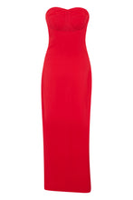 Load image into Gallery viewer, Midi dress with heart neckline
