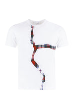 Load image into Gallery viewer, Checked inserts cotton T-shirt
