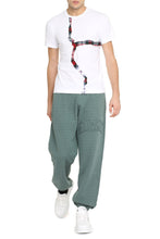 Load image into Gallery viewer, Checked inserts cotton T-shirt
