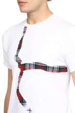 Load image into Gallery viewer, Checked inserts cotton T-shirt
