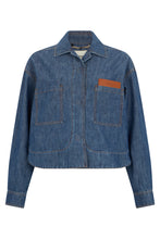 Load image into Gallery viewer, Denim jacket made of cotton
