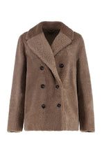 Load image into Gallery viewer, Futura double-breasted peacoat
