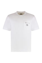 Load image into Gallery viewer, White cotton T-shirt with logo
