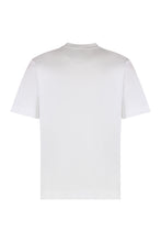 Load image into Gallery viewer, White cotton T-shirt with logo
