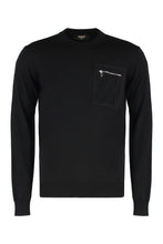 Load image into Gallery viewer, Sweater with a round neck in virgin wool
