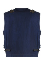 Load image into Gallery viewer, Denim Research - Denim gilet with zip and pockets
