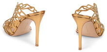 Load image into Gallery viewer, Metallic leather sandals
