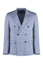 Load image into Gallery viewer, Double-breasted linen jacket
