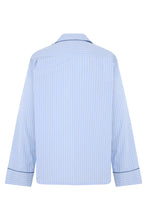 Load image into Gallery viewer, Cotton poplin shirt with stripes

