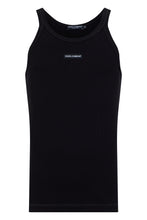 Load image into Gallery viewer, Ribbed tank top with logo
