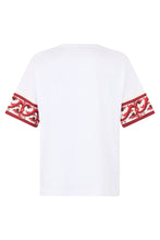 Load image into Gallery viewer, Cotton blend silk T-shirt with pocket

