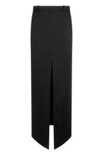 Load image into Gallery viewer, Long satin skirt with slit
