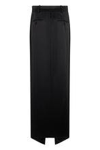 Load image into Gallery viewer, Long satin skirt with slit
