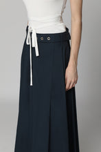 Load image into Gallery viewer, Gilda belted cotton skirt
