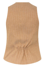 Load image into Gallery viewer, Gilet Gracie striped in wool and silk blend
