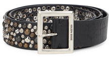 Load image into Gallery viewer, Leather belt with studs
