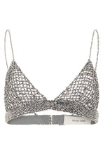 Load image into Gallery viewer, Crochet top with crystals
