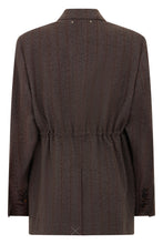 Load image into Gallery viewer, Pinstripe blazer in virgin wool
