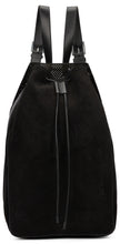 Load image into Gallery viewer, T-line backpack in perforated suede
