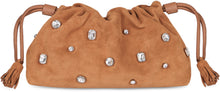 Load image into Gallery viewer, Embellished shoulder bag in suede leather
