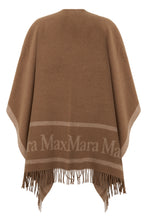 Load image into Gallery viewer, Wool poncho with fringes
