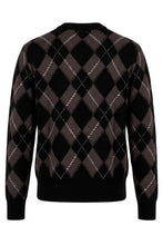 Load image into Gallery viewer, Diamond-pattern cardigan in wool
