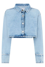 Load image into Gallery viewer, Crop jacket in denim
