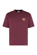 Load image into Gallery viewer, Slogan crew neck T-shirt in cotton
