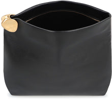 Load image into Gallery viewer, Jewel Zip Leather clutch
