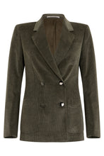 Load image into Gallery viewer, Double-breasted velvet jacket
