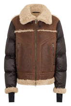 Load image into Gallery viewer, Padded jacket in nappa and shearling Argens
