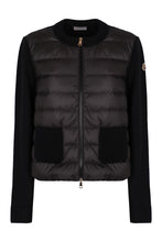 Load image into Gallery viewer, Padded cardigan in wool with zip
