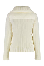 Load image into Gallery viewer, Quilted wool cardigan with zip
