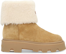 Load image into Gallery viewer, Aurea ankle boots in suede leather and shearling
