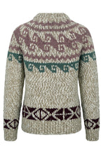 Load image into Gallery viewer, Sweater made of wool and alpaca with geometric pattern

