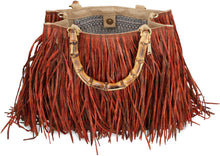 Load image into Gallery viewer, Lampione raffia tote bag
