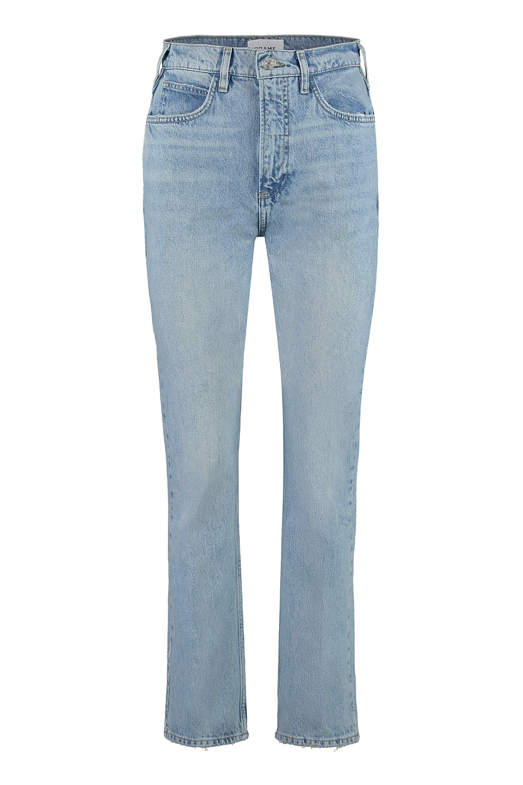 5-pocket straight-leg jeans