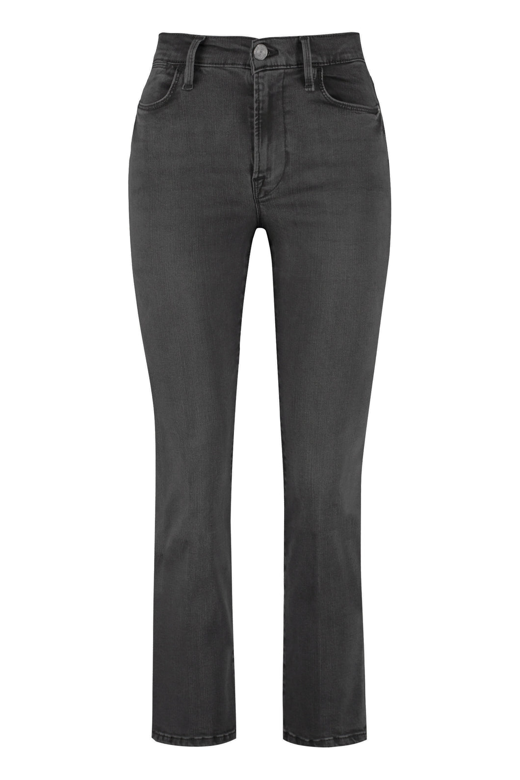 5-pocket straight-leg jeans