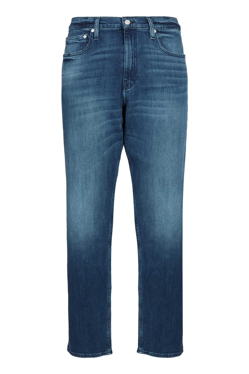 5-pocket straight-leg jeans