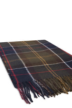 Load image into Gallery viewer, Checkered scarf with fringes
