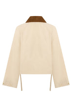 Load image into Gallery viewer, Short jacket with contrast collar
