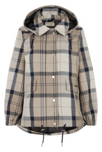 Load image into Gallery viewer, Ballina raincoat with check pattern
