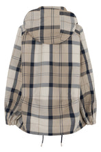 Load image into Gallery viewer, Ballina raincoat with check pattern
